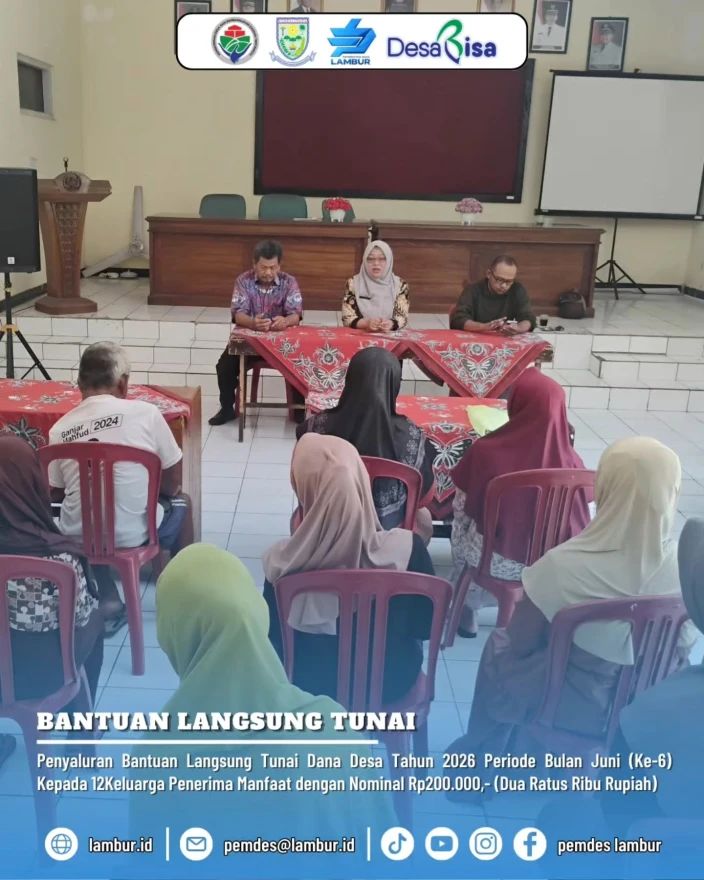 PENYALURAN BLT DANA DESA BULAN KE-6 TAHUN 2026